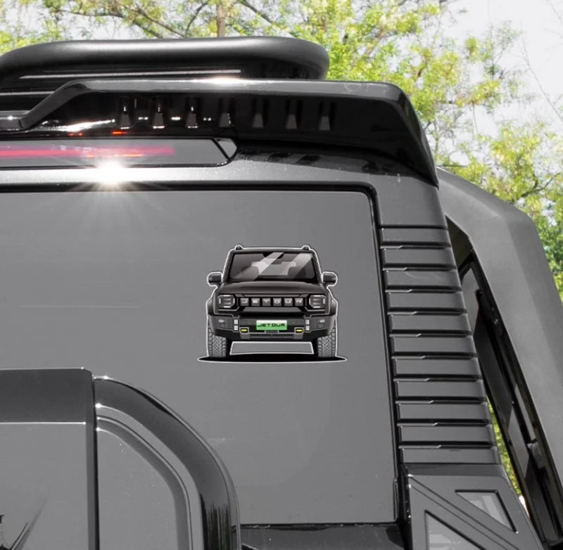 Jetour T2 Rear Window Warning Sticker – 2024 Traveller