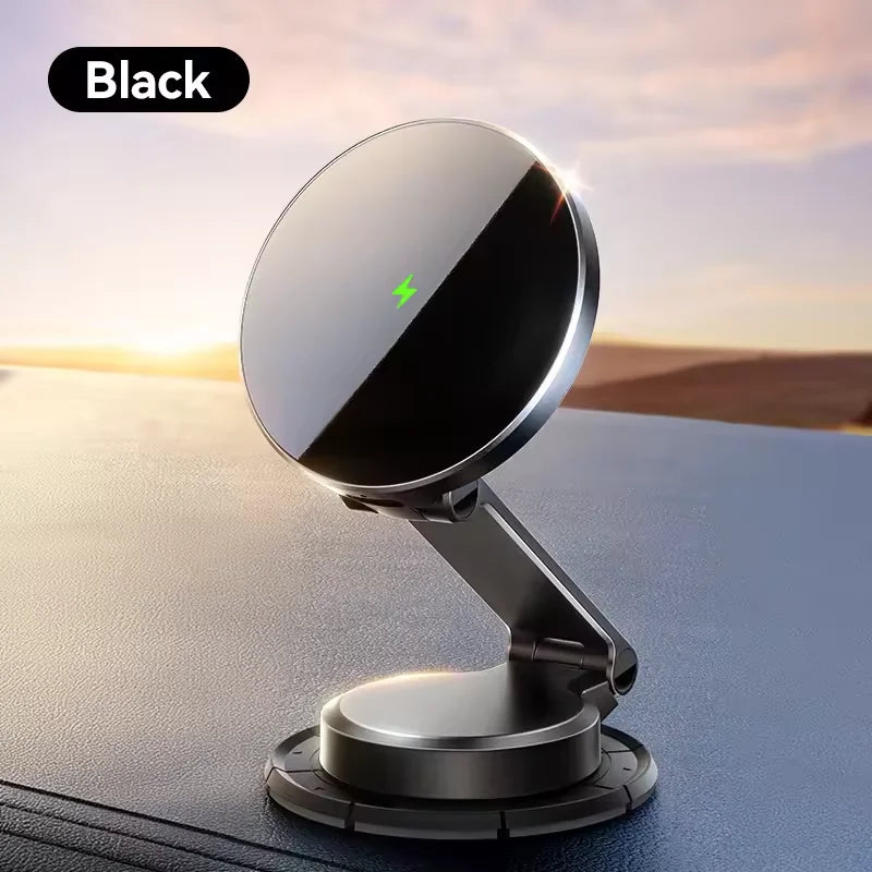 Magnetic Wireless Charger – 360° Car Mount