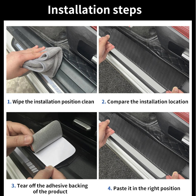 Haval Door Sill Protector – Carbon Fiber Anti-Scratch