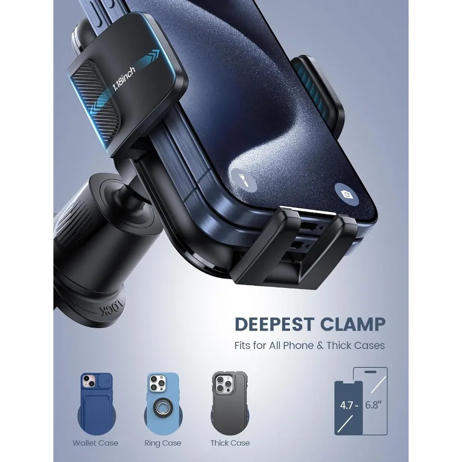 Car Phone Holder – Wider Clamp Mount