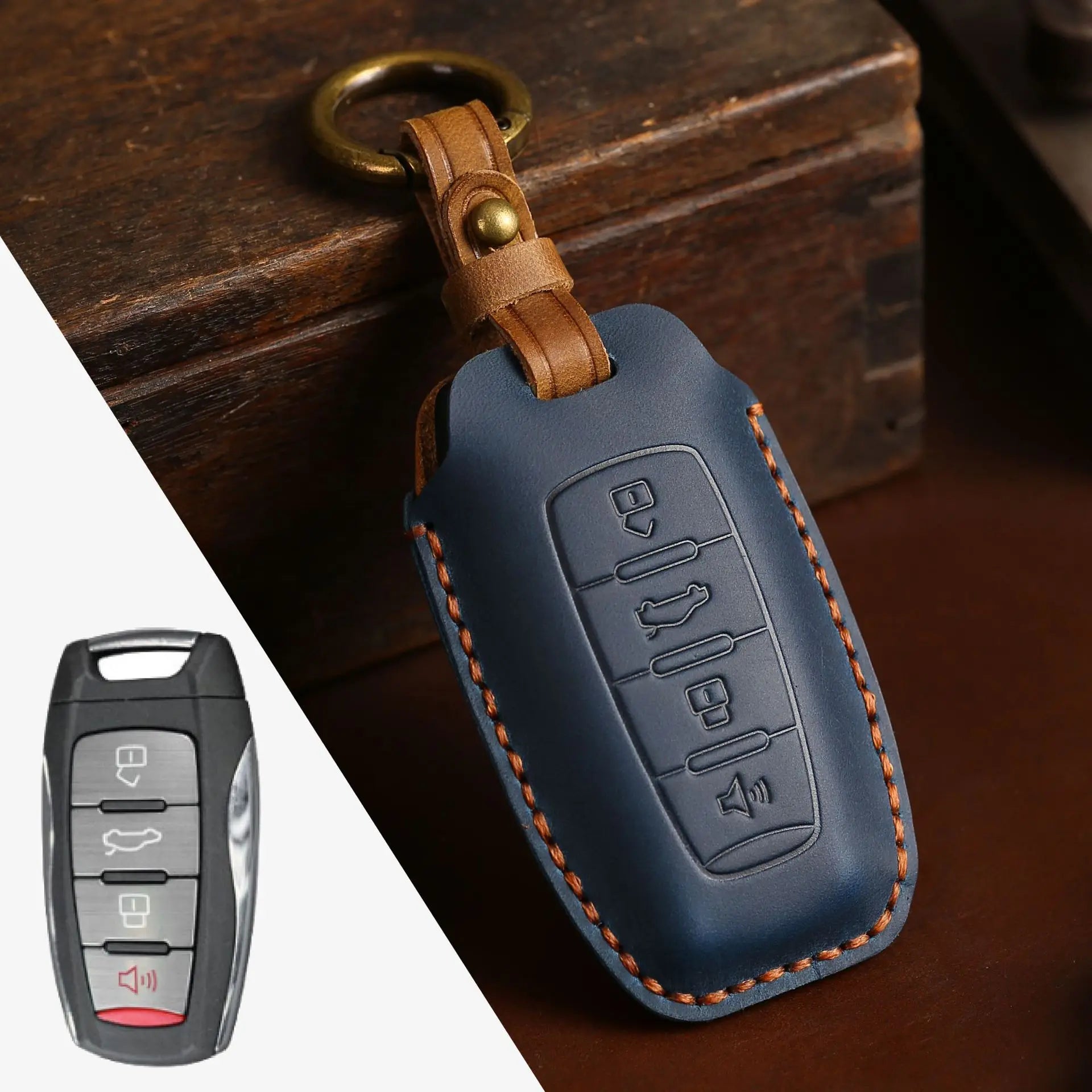 Haval Key Case – Leather Protector & Keychain Set- H6 H7 H8 H4 H9 F5 F7 H2S