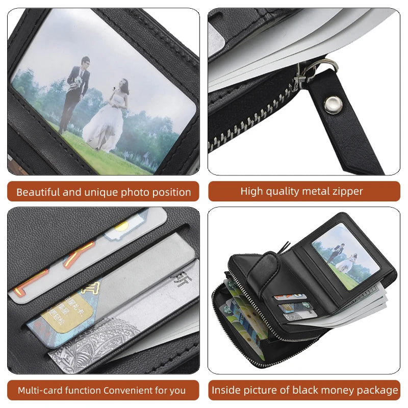 Haval Leather Card Wallet – Zipper Clip Purse