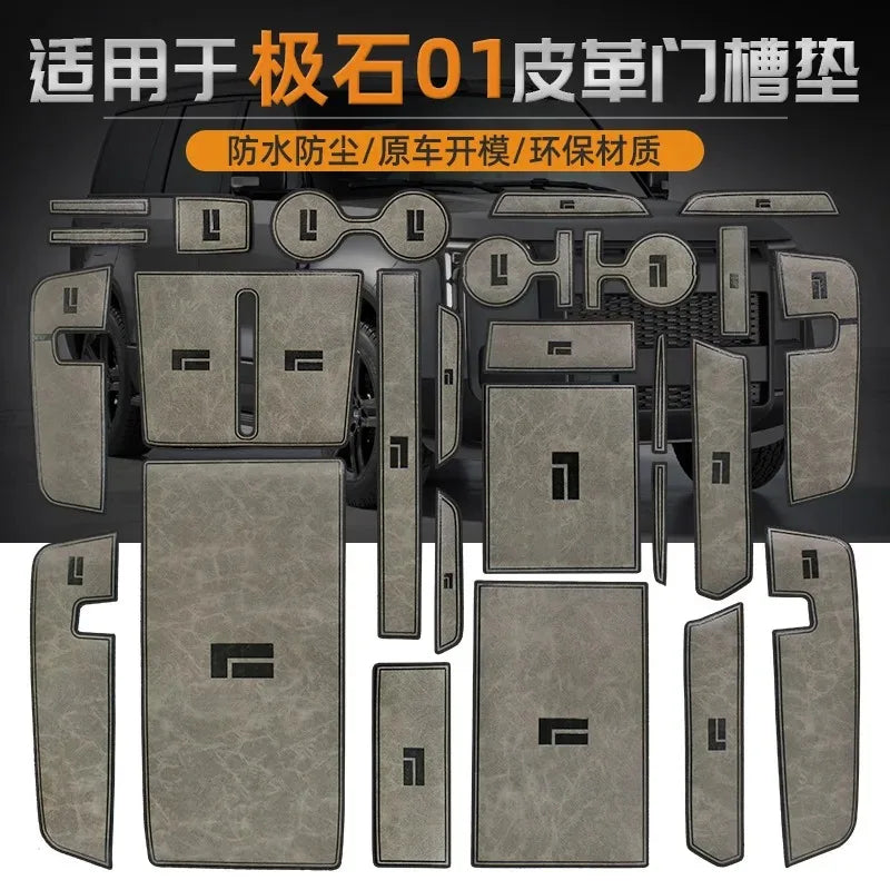 Geely Rox 01 Door & Cup Mat Set – Center Console Pads