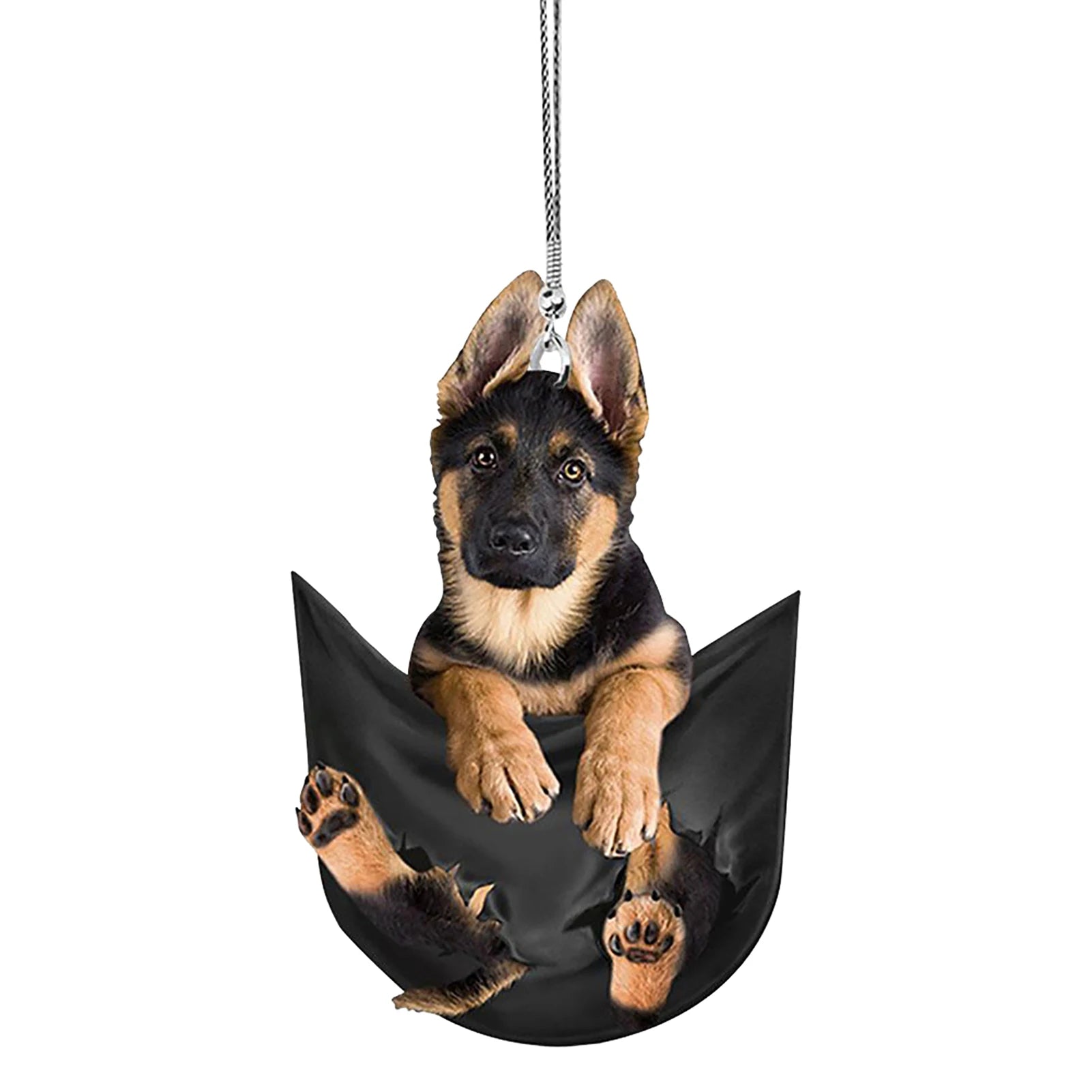 Mini Puppy Car Pendant – Hanging Interior Ornament Gift