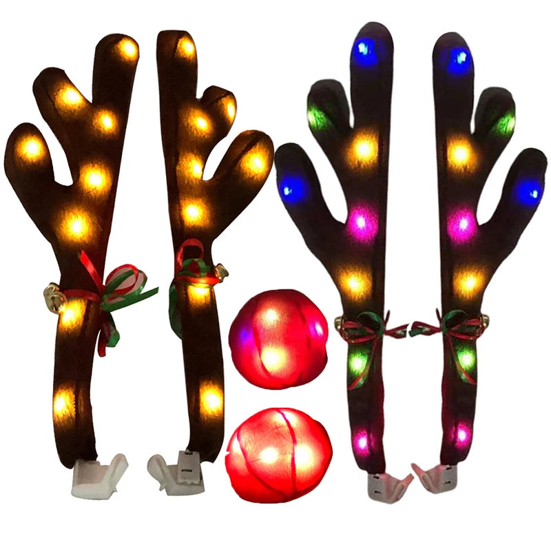 LED Reindeer Antlers – Christmas Car & Truck Decoration