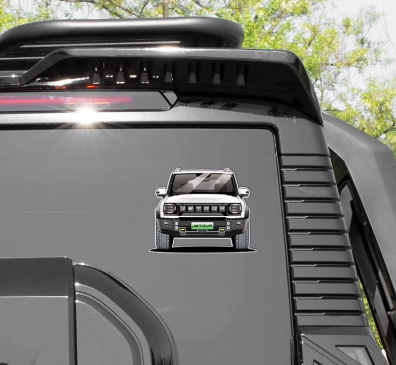 Jetour T2 Rear Window Warning Sticker – 2024 Traveller