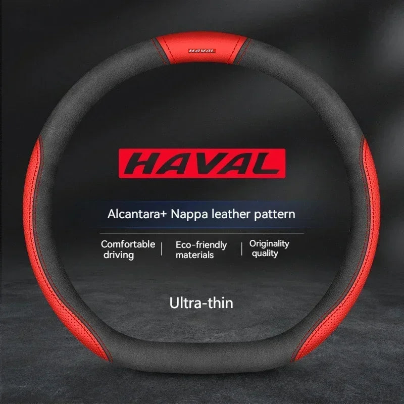 Haval Steering Wheel Cover – Suede Leather Anti-Slip -H6 Jolion H3 H2 F7 X H9 H5 M4