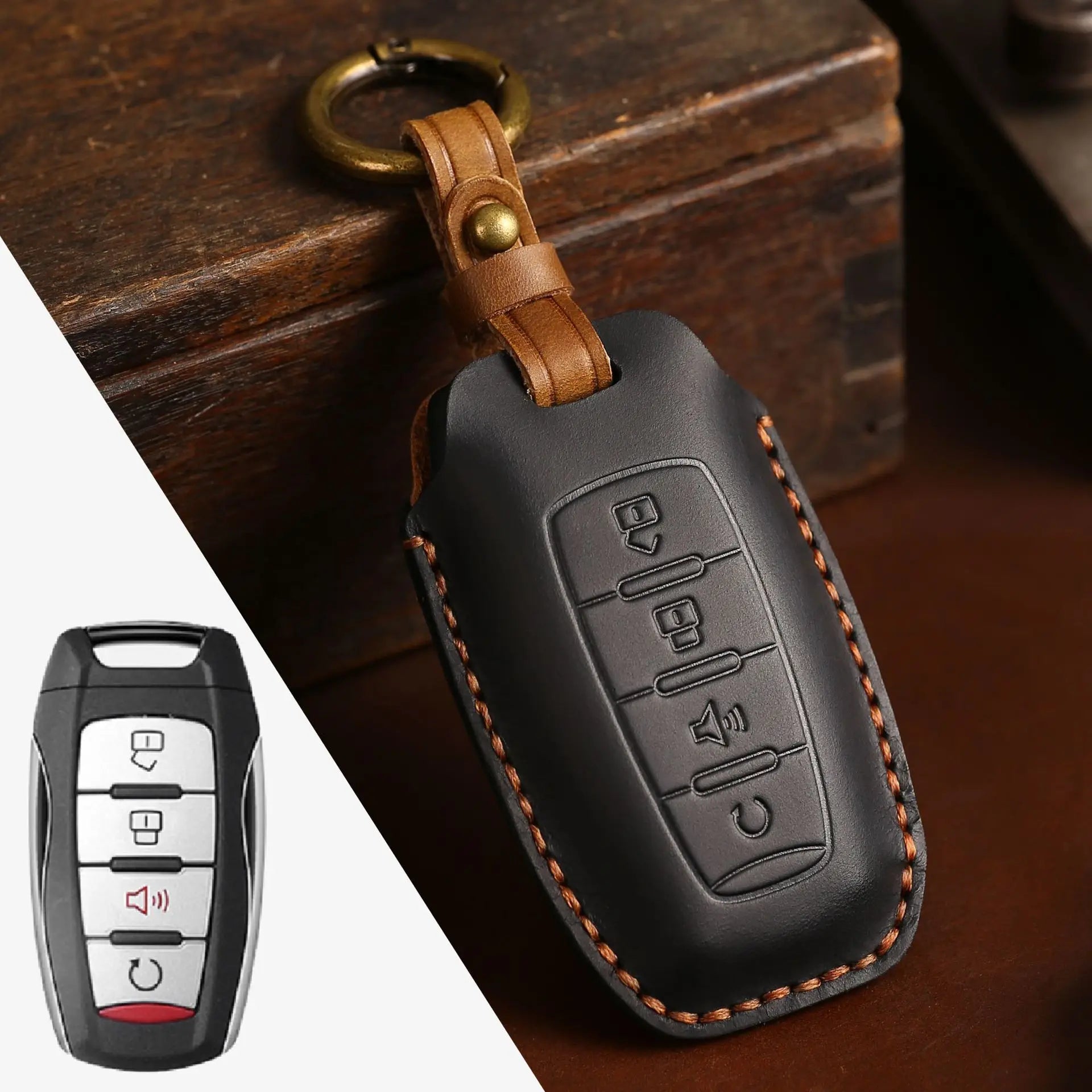 Haval Key Case – Leather Protector & Keychain Set- H6 H7 H8 H4 H9 F5 F7 H2S
