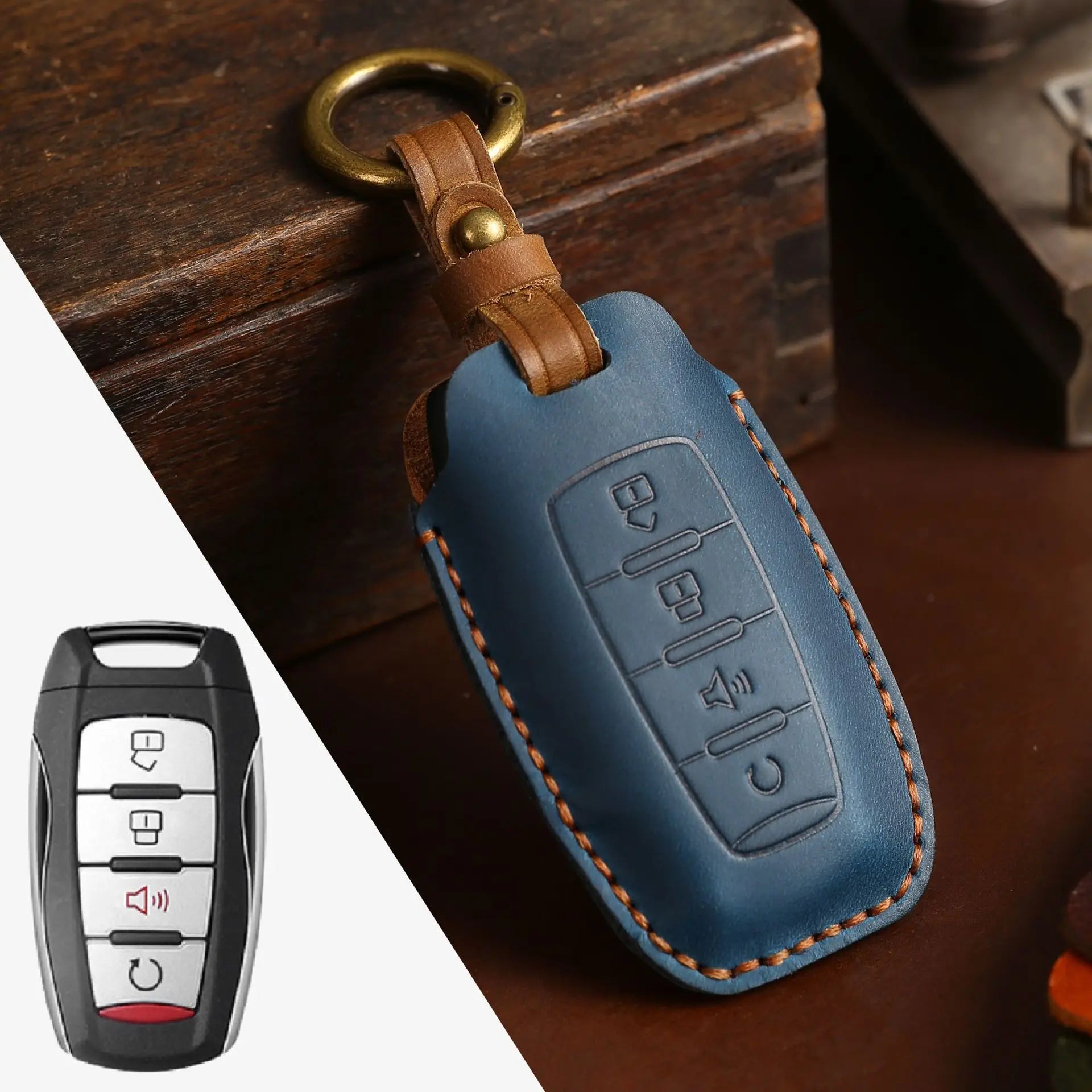 Haval Key Case – Leather Protector & Keychain Set- H6 H7 H8 H4 H9 F5 F7 H2S