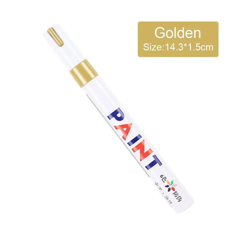 White Car Paint Pen Set – Waterproof 3PCS Tyre Marker