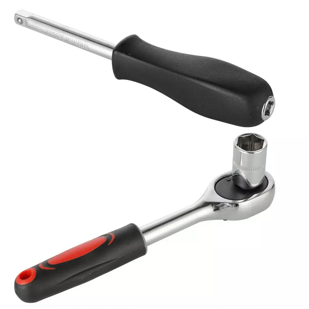 46PCS Ratcheting Wrench Set – Flexible Head Mechanic Tools