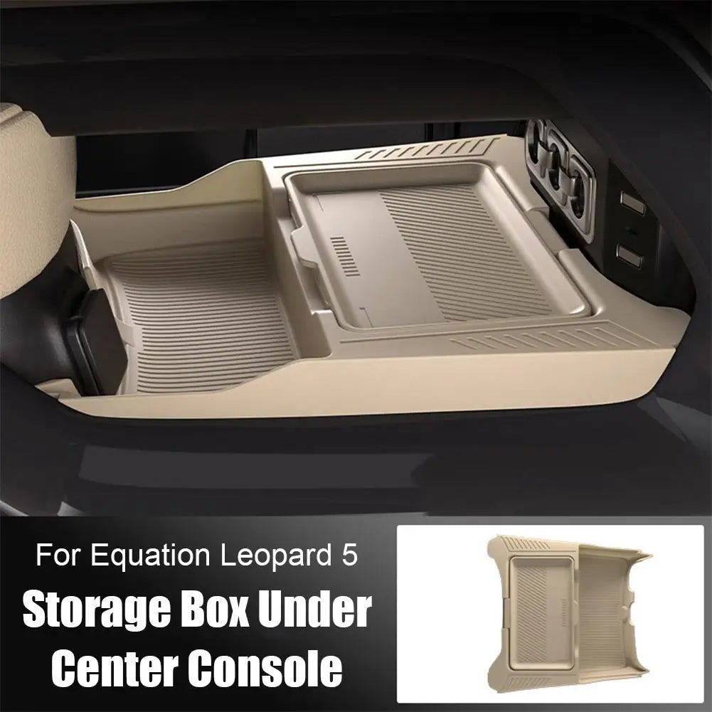 BYD Leopard 5 Storage Box – 2024-2025 Dual-Layer Central Console Organizer