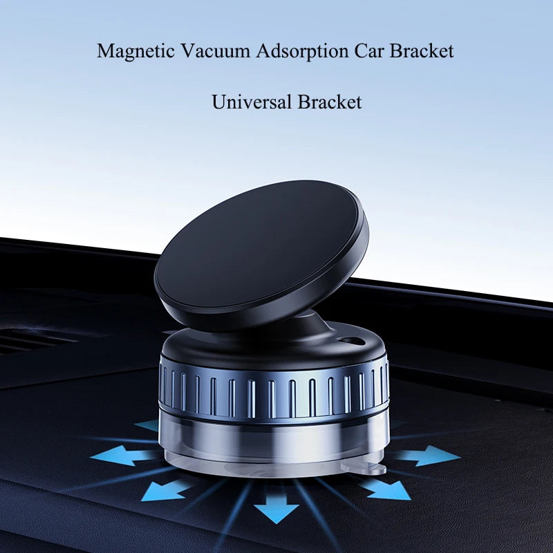 Vacuum Magnetic Phone Holder – Foldable Car Mount