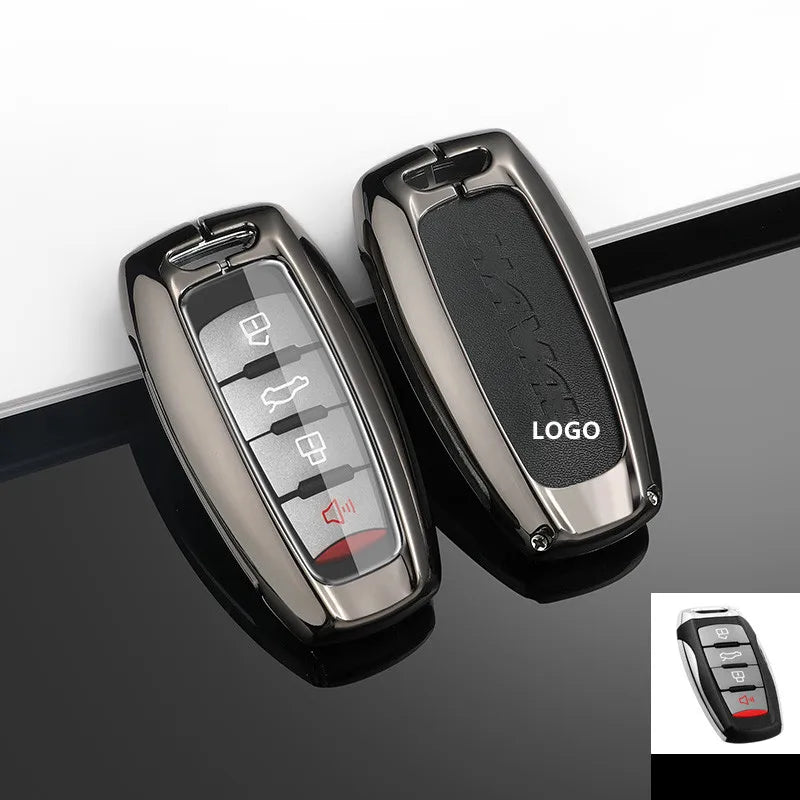 Haval Key Case – Leather & Zinc Alloy Full Cover