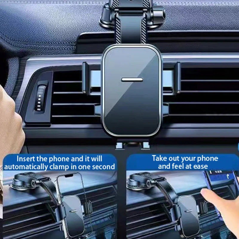 Nano Silicone Car Phone Holder – 360° Foldable Mount