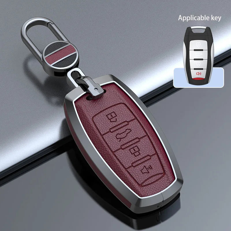 Haval Key Case – Zinc Alloy Leather Cover H1 H6 H7 H4 H9 F5 F7 H2S