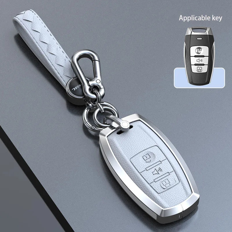 Haval Key Case – Zinc Alloy Leather Cover H1 H6 H7 H4 H9 F5 F7 H2S
