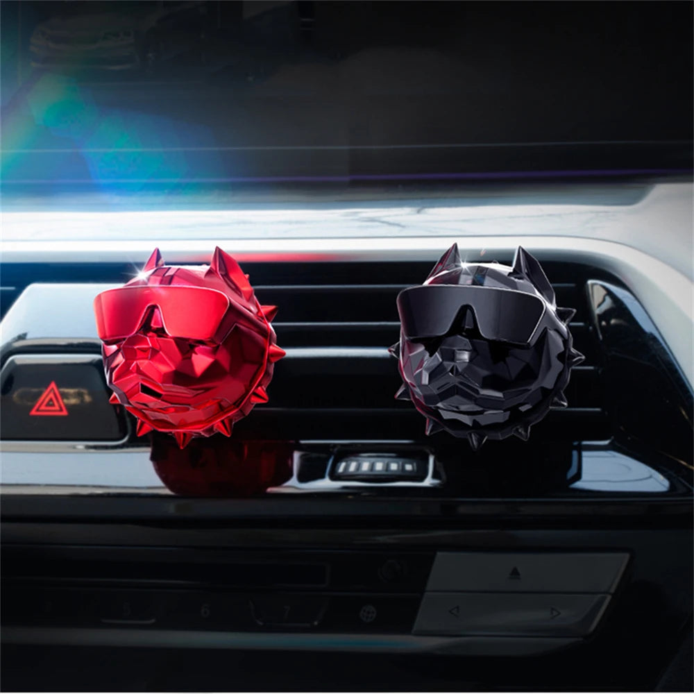 Bulldog Car Vent Ornament – Interior Dog Decoration