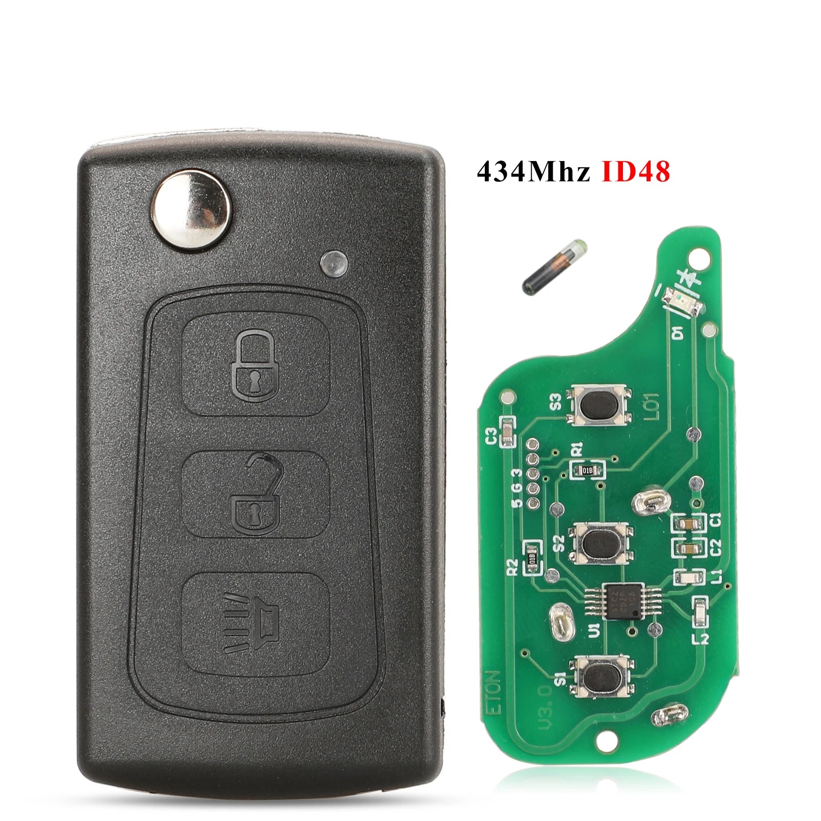 Great Wall Haval H3/H5 Remote Key – 434MHz ID48 Flip Fob