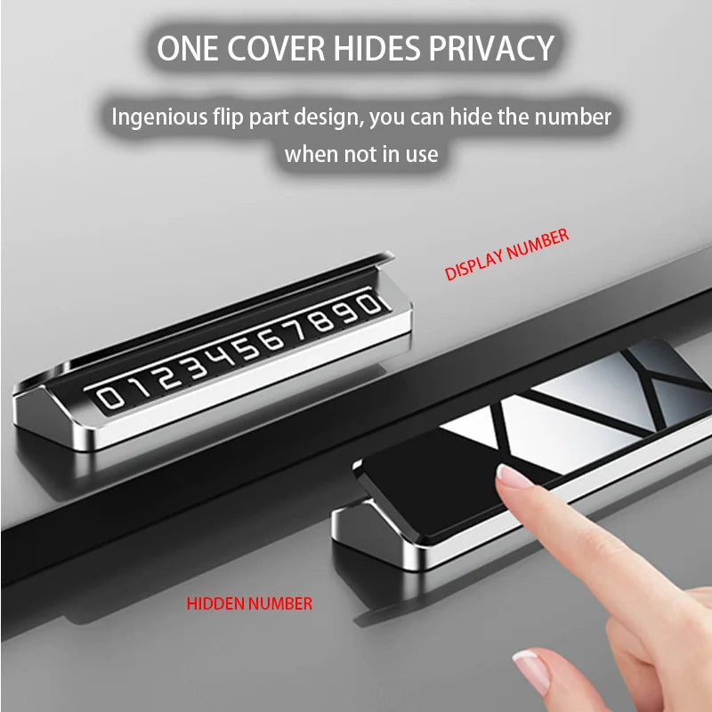 BYD Leopard 5/8 Parking Number Plate – Metal Temporary Phone Display