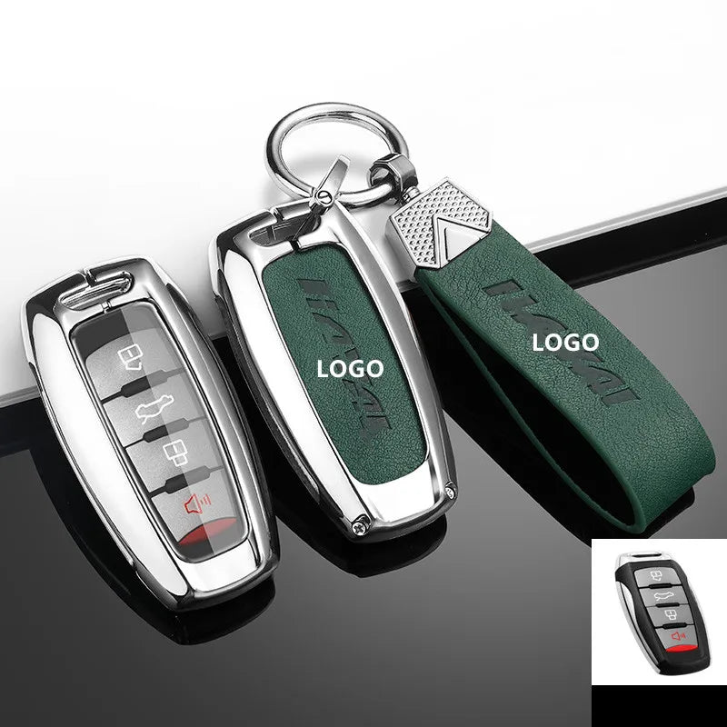 Haval Key Case – Leather & Zinc Alloy Full Cover