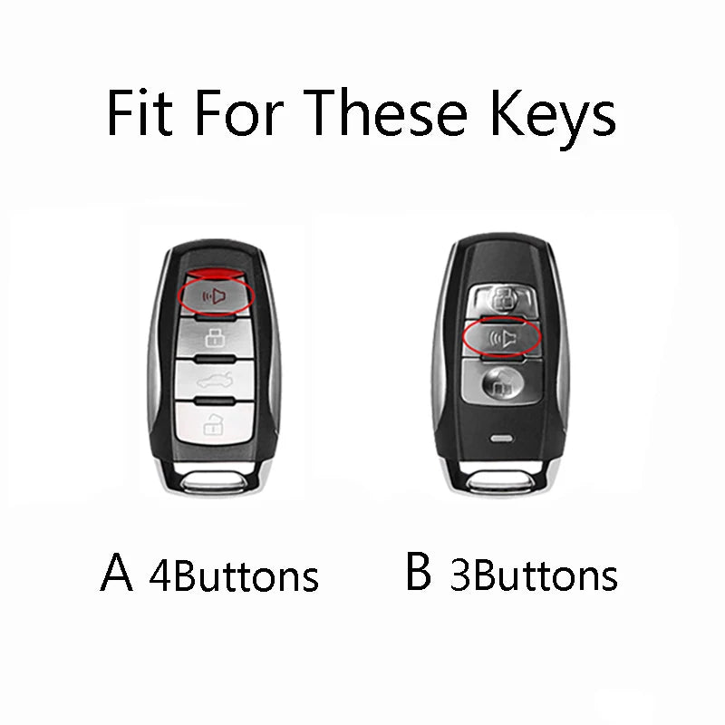 Haval Key Case – 3/4 Button Zinc Alloy Cover - H6 H7 H4 H9 F5 F7 F7X F7H H2S