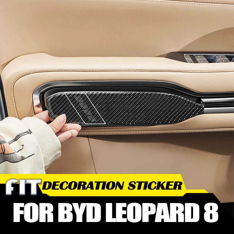 BYD Leopard 8 Door Bowl Sticker – 2024-2025 Carbon Fiber Protector