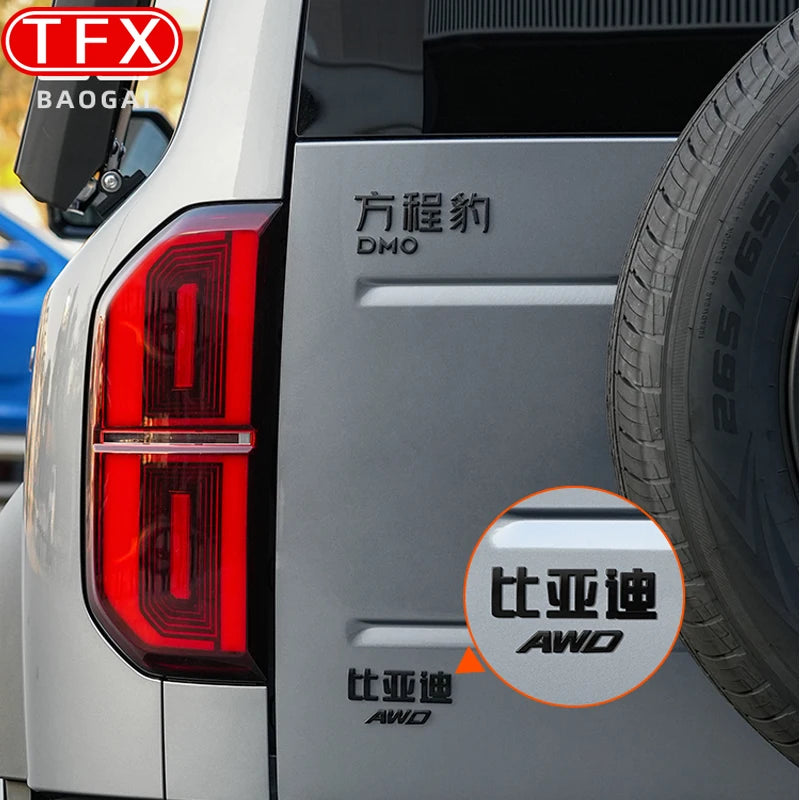 BYD Leopard 5 Trunk Emblem – 2023-2024 Black Warrior Sports Logo