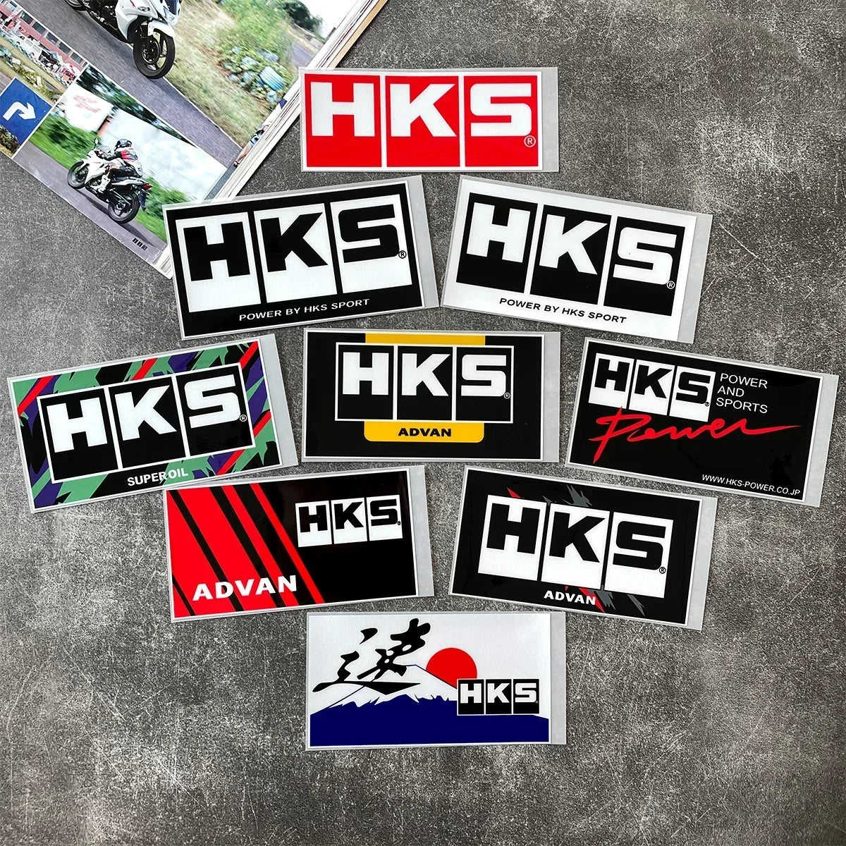 HKS JDM Racing Sticker – Car & Motorcycle Decal Accessory