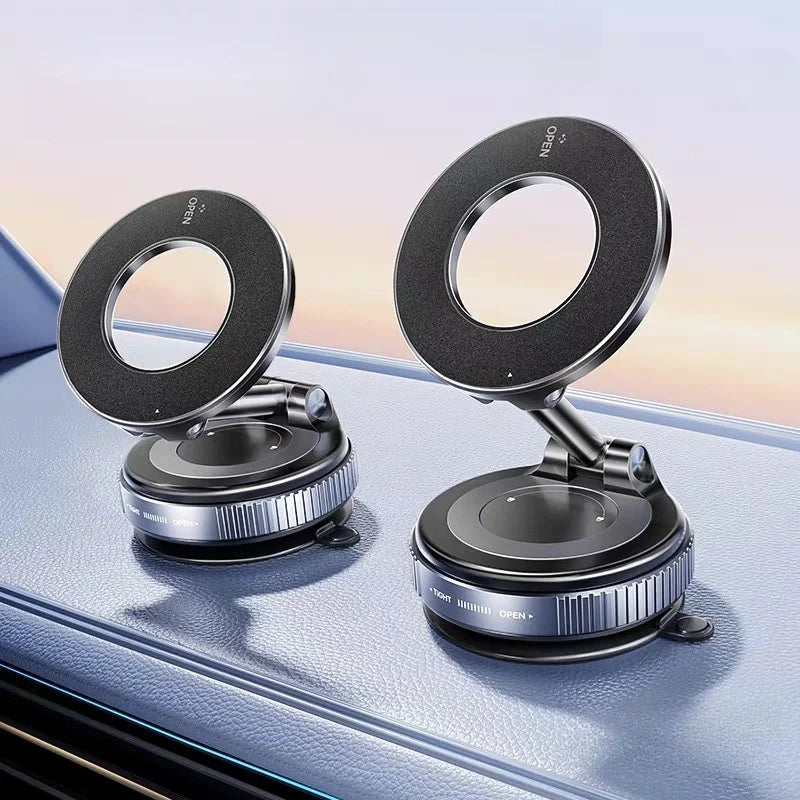 Magnetic Car Phone Holder – Foldable Suction Cup