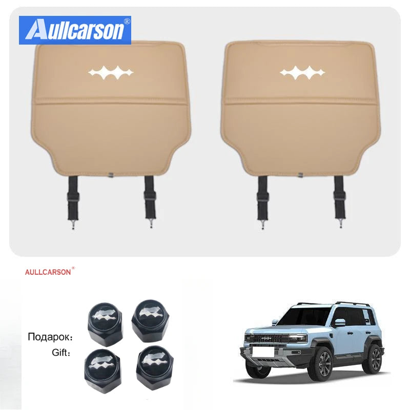 BYD Leopard 5 Seat Back Protector – 2023-2024 Leather Kick Pad Set