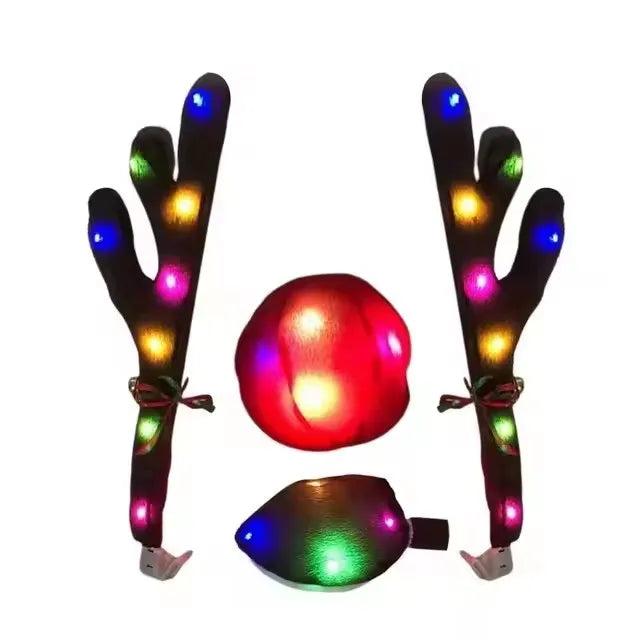 LED Reindeer Antler Kit – Christmas Car & Truck Decoration