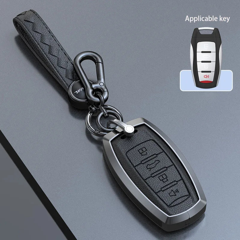 Haval Key Case – Zinc Alloy Leather Cover H1 H6 H7 H4 H9 F5 F7 H2S