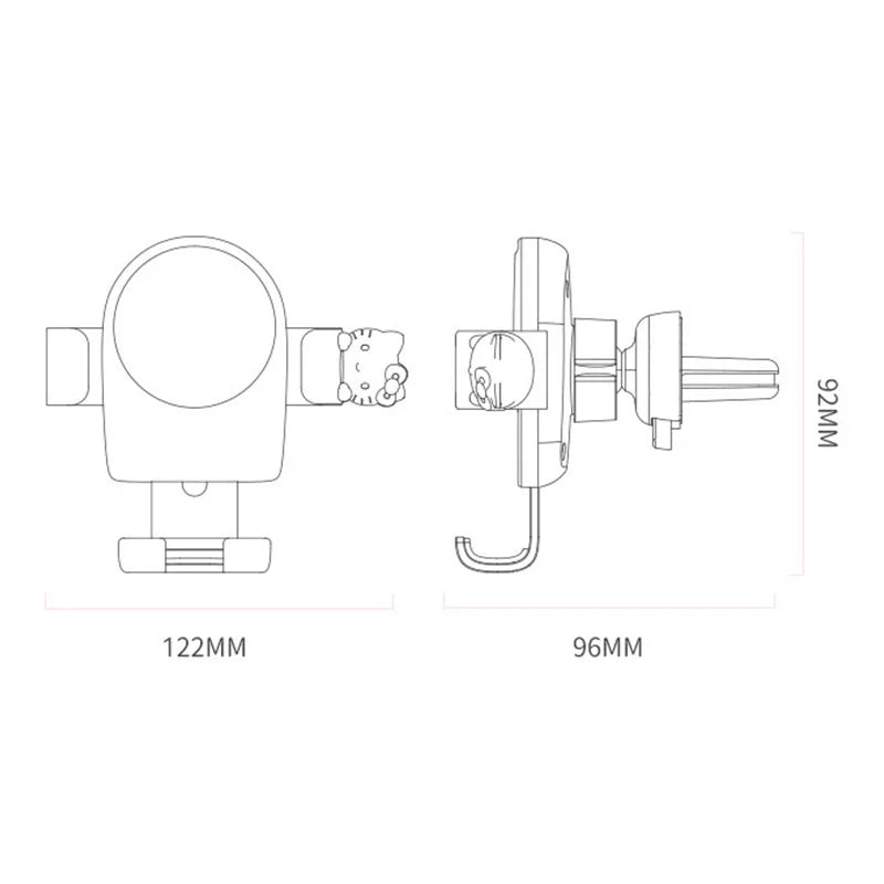 Hello Kitty Car Phone Mount – Air Vent Aromatherapy Clip