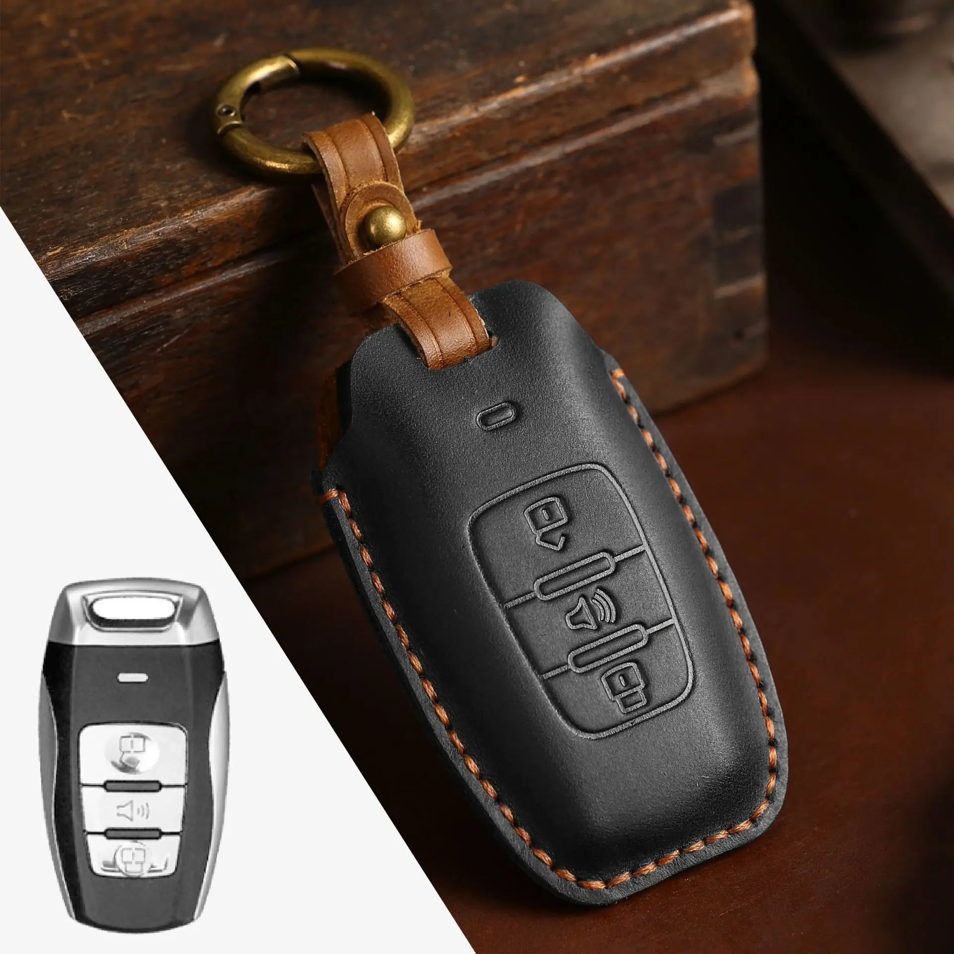 Haval Key Case – Leather Protector & Keychain Set- H6 H7 H8 H4 H9 F5 F7 H2S
