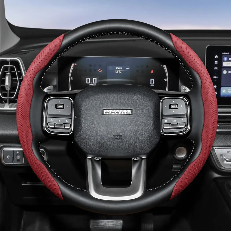 GWM Haval H5 Steering Wheel Cover – 2025 Leather Edition
