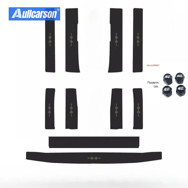 BYD Leopard 5 Door Sill Protector Set – Custom Leather 10-Piece Kit
