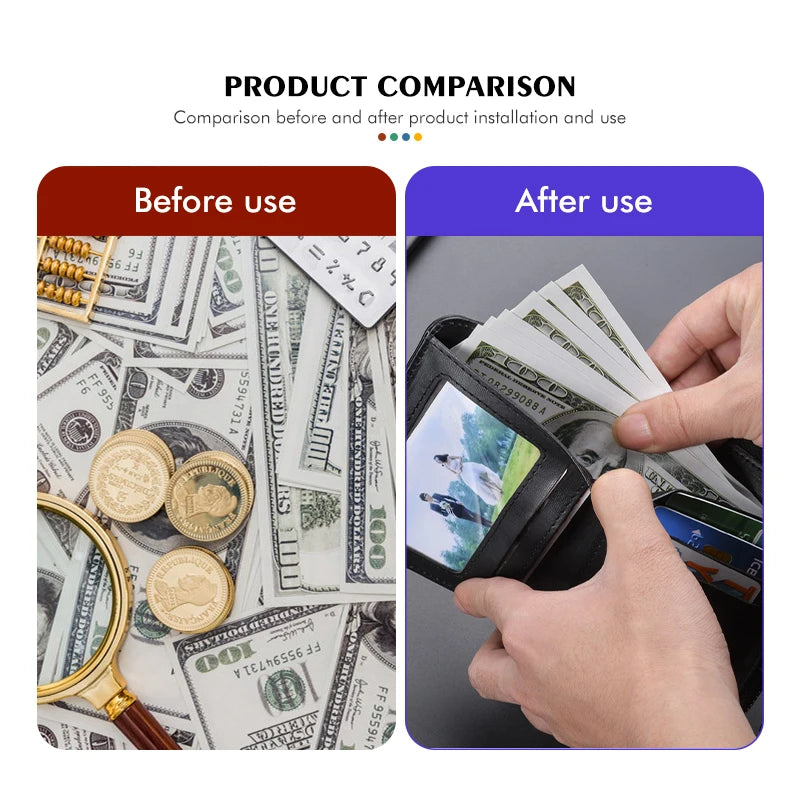 Haval Leather Card Wallet – Zipper Clip Purse