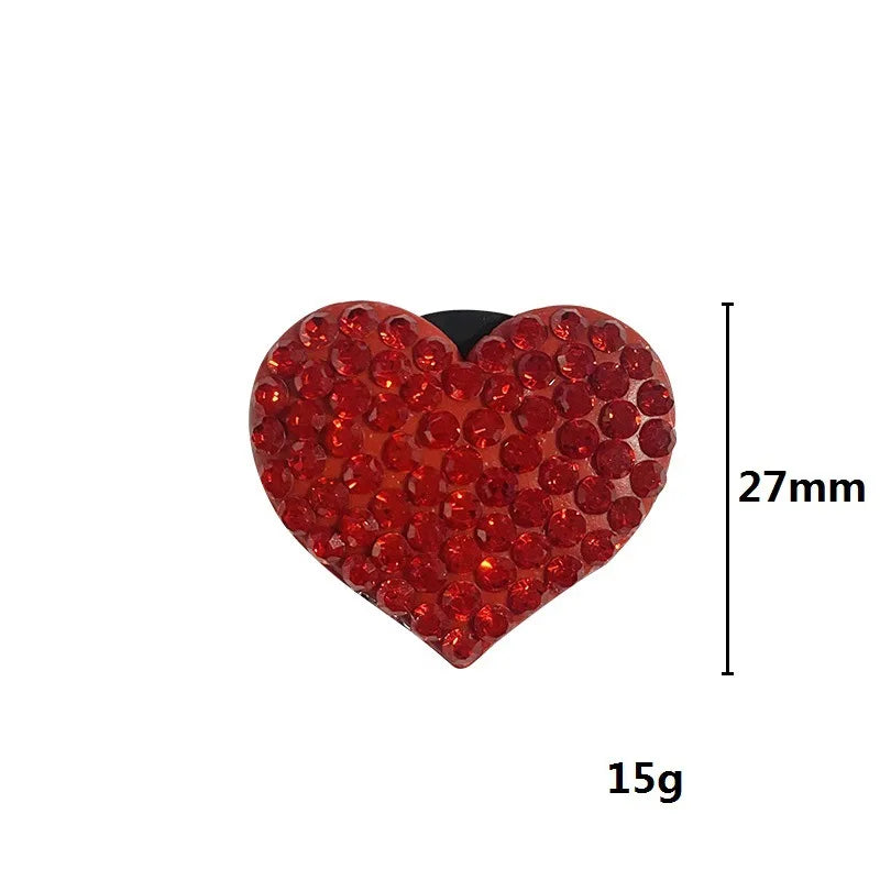 Heart-Shaped Car Aromatherapy Clip – Rhinestone Vent Decor
