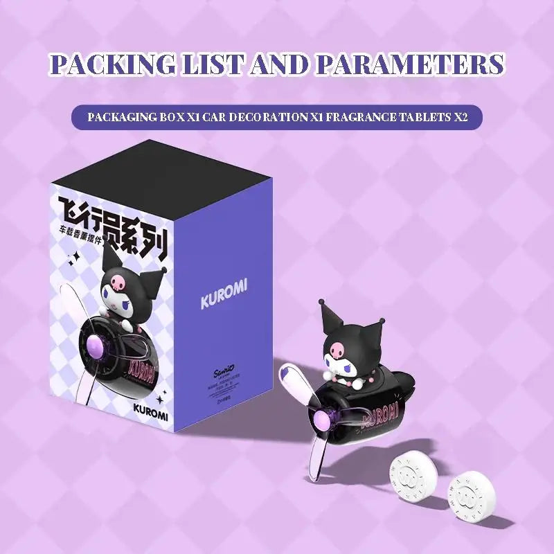 Hello Kitty Car Air Freshener – Rotating Propeller Vent Decor