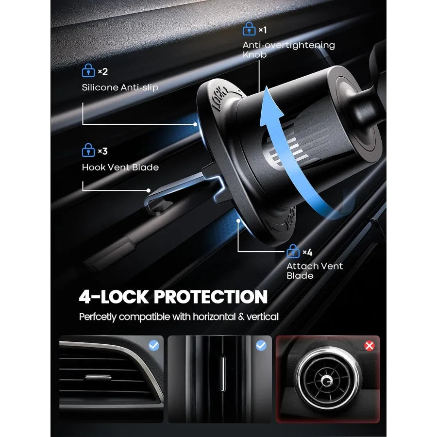 Car Phone Holder – Wider Clamp Mount