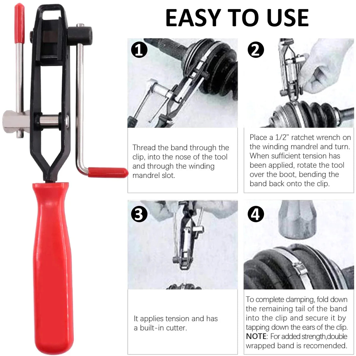 CV Joint Boot Clamp Pliers – Car Hose & Axle Repair Tool