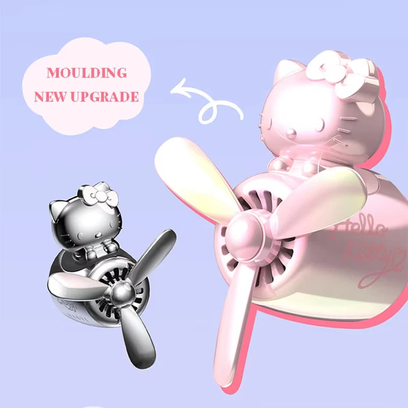 Hello Kitty Car Air Freshener – Rotating Propeller Vent Decor