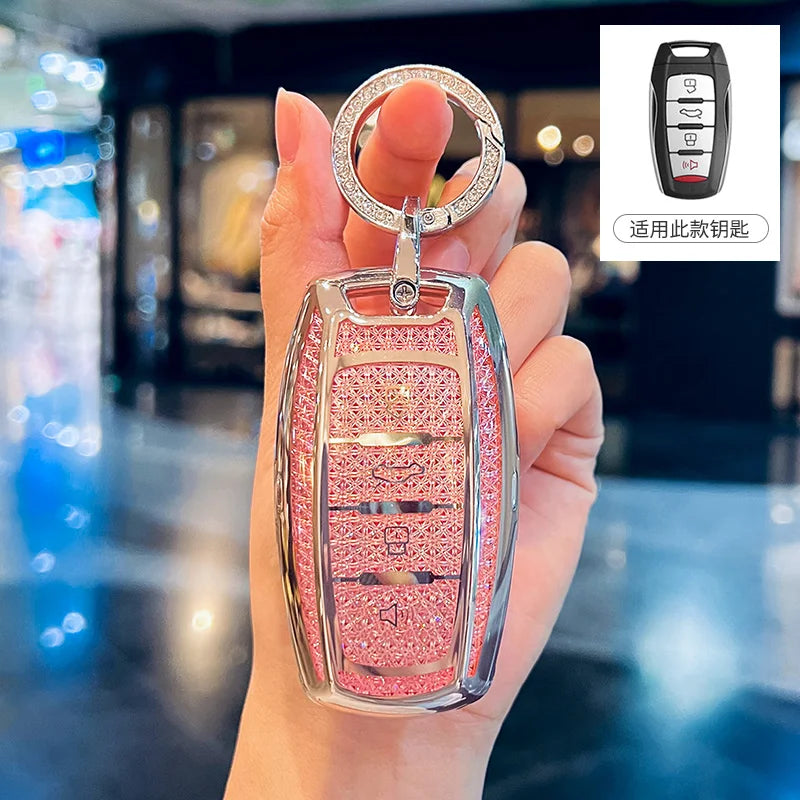 Haval Key Case – Crystal Pink TPU Keychain Cover - H1 H4 H6 H7 H9 F5 F7 H2S GMW