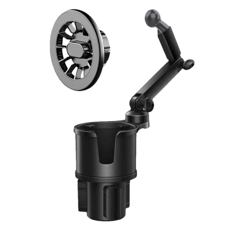 Car Cup & Phone Holder – 360° Magnetic Mount