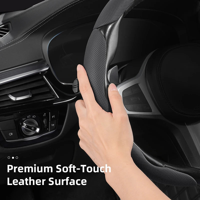 GWM Haval H5 Steering Wheel Cover – 2025 Leather Edition