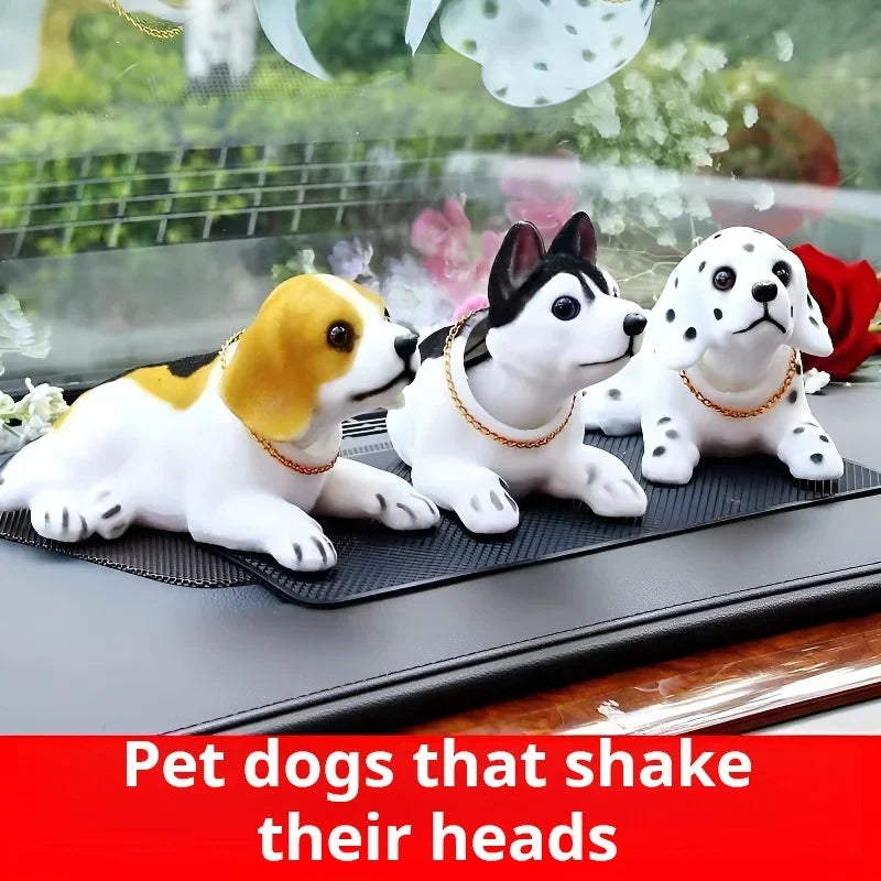 Simulation Puppy Car Ornament – Shaking Head Console Decor