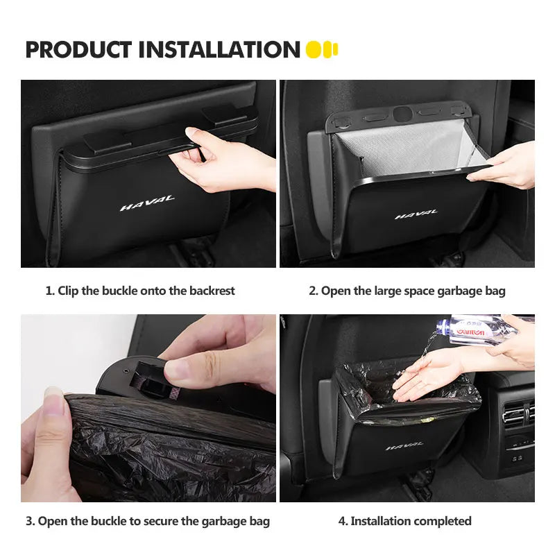 Haval Car Trash Bin – Foldable Storage Organizer