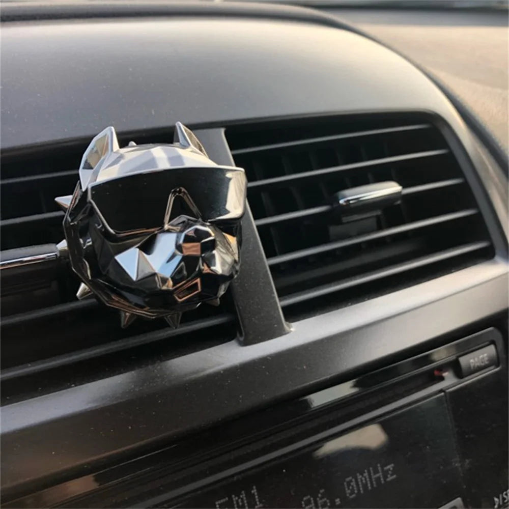 Bulldog Car Vent Ornament – Interior Dog Decoration