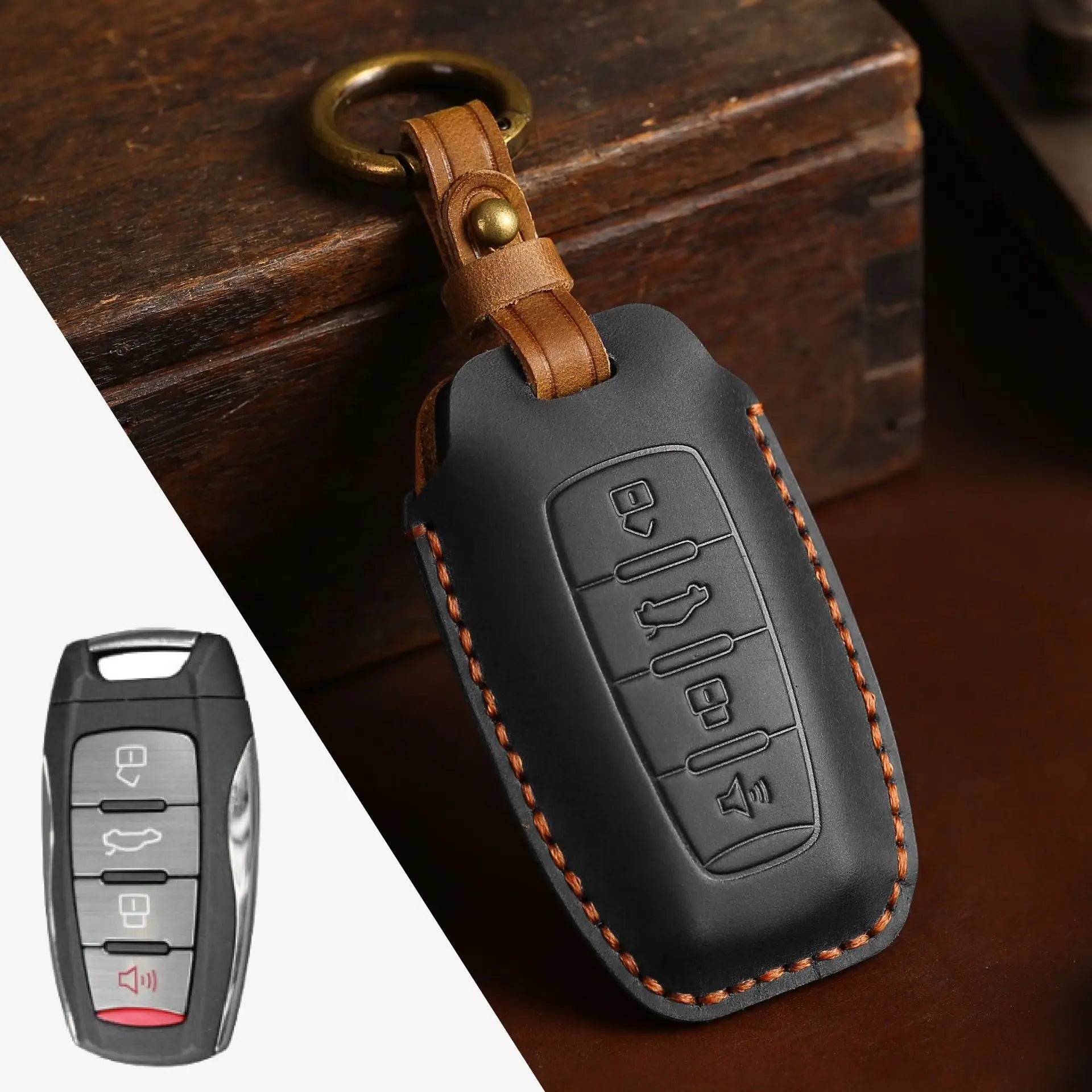 Haval Key Case – Leather Protector & Keychain Set- H6 H7 H8 H4 H9 F5 F7 H2S
